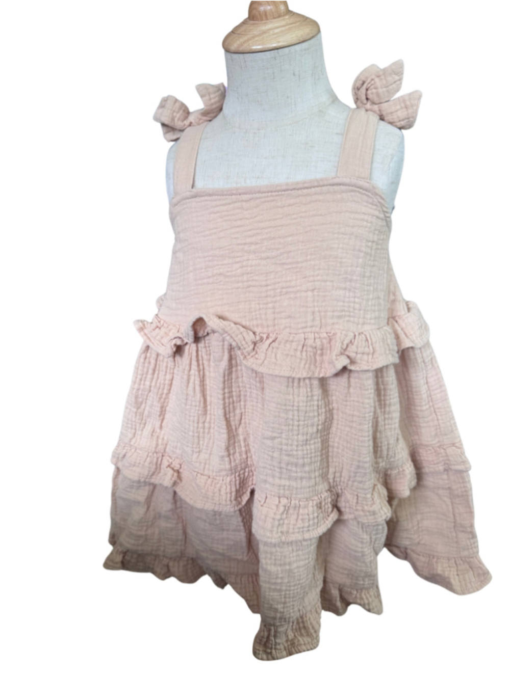 Girls Rylee + Cru Casual Dress, Size 4/5 Pink